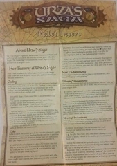 MTG Urza's saga Rules Insert Page #1